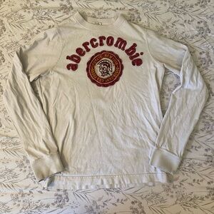 White kids Abercrombie  shirt